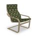 East Urban Home Repetitive Exotic Bird & Monstera Leaves Indoor/Outdoor Seat/Back Cushion in Black/Green | 1.57 H x 21.26 W x 48 D in | Wayfair