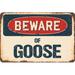 SignMission Beware of Goose Sign Plastic in Blue/Brown/Red | 13 H x 20 W x 0.1 D in | Wayfair Z-1320-BW-Goose