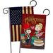 Ornament Collection Nutcracker & Bellet Doll 2-Sided Polyester 18.5 x 13 in. Garden Flag in Indigo/Red/Yellow | 18.5 H x 13 W in | Wayfair