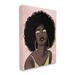 Stupell Industries Strong Woman w/ Glamour Cosmetics Glitz Eye Shadow by Marcus Prime - Graphic Art on Canvas in Brown | Wayfair af-946_cn_16x20