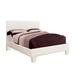 Simple Relax Leatherette Queen Size Platform Bed Upholstered/Faux leather in White | Full | Wayfair SR03CM7008WH-F-BED-VN