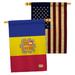 Breeze Decor Andorra House 2-Sided Polyester 3'3 x 2'3 ft. House Flag in Red/Yellow | 40 H x 28 W in | Wayfair BD-CY-HP-108319-IP-BOAA-D-US15-BD