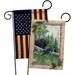 Breeze Decor Bear & Cubs 2-Sided Polyester 18 x 13 in. Garden Flag in Black/Green | 18.5 H x 13 W in | Wayfair BD-WL-GP-110043-IP-BOAA-D-US12-SB