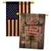 Ornament Collection Winter Sweet Christmas 2-Sided Polyester 40 x 28 in. House Flag in Brown/Green/Red | 40 H x 28 W in | Wayfair