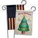 Ornament Collection Be Joyful 2-Sided Polyester 18.5 x 13 in. Garden Flag in Green/Yellow | 18.5 H x 13 W in | Wayfair