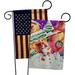 Ornament Collection Frosted Snowman 2-Sided Polyester 18.5 x 13 in. Garden Flag in Green/Pink/Red | 18.5 H x 13 W in | Wayfair
