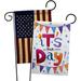 Ornament Collection 2-Sided Polyester 1'5 x 1 ft. Garden Flag in Blue/Red | 18.5 H x 13 W in | Wayfair OC-PC-GP-192169-IP-BOAA-D-US19-OC