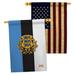 Breeze Decor Home Decor 2-Sided Polyester 3'3 x 2'3 ft. House Flag | 40 H x 28 W in | Wayfair BD-CY-HP-108171-IP-BOAA-D-US13-BD