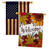 Ornament Collection 2-Sided Polyester 3'3 x 2 ft. House Flag in Blue/Orange/Red | 40 H x 28 W in | Wayfair OC-HA-HP-192130-IP-BOAA-D-US18-OC