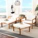 Highland Dunes Eastway Outdoor 9 Piece Seating Group w/ Cushions Wood/Natural Hardwoods in Brown | Wayfair A51CAFEB60D041D9B1D8F5772B4FAA92