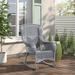 Canora Grey Leevon Outdoor Rocking Chair in Gray | 41 H x 29 W x 30 D in | Wayfair 5B18A70463A6449BA126EEFCF07ACFF1