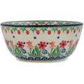 Red Barrel Studio® 11.83 oz. Babcia's Garden Salad Bowl Ceramic/Earthenware/Stoneware in Blue/Green/Red | 2.09 H x 4.84 W x 4.84 D in | Wayfair