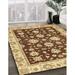 Brown/White 84 x 0.35 in Area Rug - East Urban Home Abstract Modern 432 Area Rug Polyester/Wool | 84 W x 0.35 D in | Wayfair