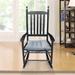 Rosalind Wheeler Corbe Rocking Chair Solid + Manufactured Wood in Black | 42.25 H x 24.5 W x 32.9 D in | Wayfair 3353460131BE4EBFA9FC89610C9459B6