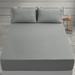 LuxDecorCollection Lux Decor Collection Stripes Bed Sheets Microfiber Bedding Set w/ Fitted | Full | Wayfair DH_F_GREY