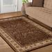 Brown 96 x 60 x 0.39 in Area Rug - Haus & Home Rhea Oriental Area Rug Polypropylene | 96 H x 60 W x 0.39 D in | Wayfair 5X8RUG-ASTRL-MO