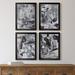 Orren Ellis Black & White Mix I Premium Framed Canvas - Ready To Hang Canvas in Black/Blue/Green | 42.5 H x 122 W x 1 D in | Wayfair