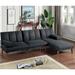 Blue Reclining Sectional - Corrigan Studio® Atis 101" Wide Velvet Reversible Reclining Sofa & Chaise Linen | 31 H x 101 W x 62 D in | Wayfair