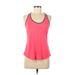 Active by Old Navy Active Tank Top: Pink Color Block Activewear - Women's Size Medium
