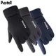 Gants de moto en daim pour hommes gants d'extérieur chauds pour garder l'écran tactile gants de