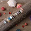 Bracelet bohème en cristal de quartz lisse naturel pour femme perles simples or bijoux de mode