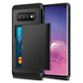 Étui portefeuille pour Samsung Galaxy S10 Plus/S10e avec porte-carte de crédit fente ID Coque de