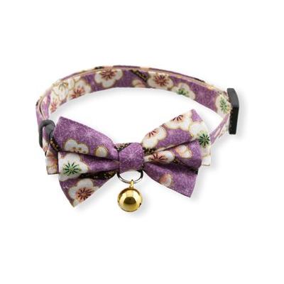 Necoichi Hanami Bow Tie Breakaway Cat Collar, Lavender