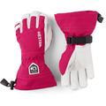 Hestra Kinder Army Leather Heli Ski Handschuhe (Größe 3, pink)