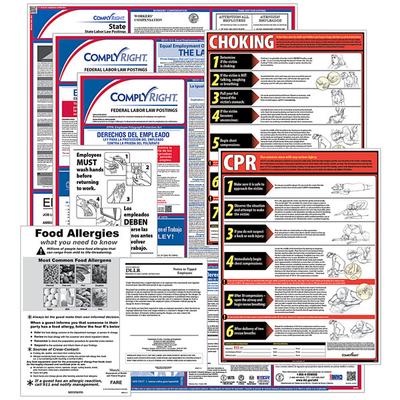 ComplyRight Federal (Bilingual), State, and Restaurant 1 Year Labor Law Poster Service - Alabama U1200CBORESTAL