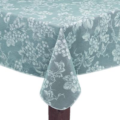 Wide Width GRAPEVINE Tablecloth by LINTEX LINENS in Blue (Size 52" W 52" L)