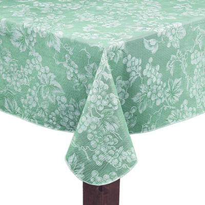 GRAPEVINE Tablecloth by LINTEX LINENS in Sage (Size 70" ROUND)
