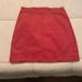 Free People Skirts | Free People Red Denim Mini Skirt | Color: Red | Size: 4