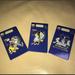 Disney Other | 3pcs Disney 50th Anniversary Pin Collection Plus A Free Reusable Bag | Color: Blue | Size: Os