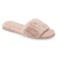 Tory Burch Shoes | New Tory Burch Double T Genuine Shearling Sport Slipper Shell Pink/Gold 6.5 | Color: Pink | Size: 6.5