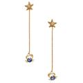 Kate Spade Jewelry | Kate Spade Sea Star Crab Linear Earrings | Color: Blue/Gold | Size: Os