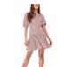 Free People Dresses | Free People Dancing In The Dark Mini Dress. Nwt | Color: Pink/White | Size: M