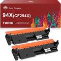 Toner Kingdom Compatible 94X CF294X Toner Cartridge Replacement for HP 94X CF294X 94A CF294A for LaserJet Pro M118dw M118, LaserJet Pro MFP M148dw MFP M148fdw MFP M148 (Black, 2-Pack)