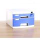 File cabinets Flat Flat Cabinet Storage Box Information Furniture Archive Cabinet 2 Drawers Plastic Desktop With Lock Drawer Type High Capacity Can Store A4 Files bookcase (Color : 1) (2)