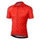 INBIKE MTB Cycling Jersey Mens Mountain Bike Top for Men Clothing Short Sleeve Shirt Road Clothes Cycle Running Bicycle Tops Jerseys Shirts Gilet Red M