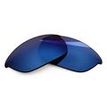 BlazerBuck Polycarbonate Polarized Replacement Lenses & Sock Kit for Oakley Half Jacket 2.0 OO9144 - Midnight Blue AR Coated