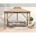 ABCCANOPY Patio Outdoor Gazebo for Double Roof Soft Canopy