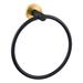 AngleSimple Wall Mounted Stainless Steel Bathroom Towel Ring Metal in Black/Yellow | 7.87 H x 7.09 W x 2.76 D in | Wayfair AE105