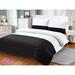 Violet Linen Standard Cotton Reversible Duvet Cover Set Cotton in Black/White | 2 Twin Duvet Cover + 6 Additional Pieces | Wayfair