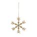 The Holiday Aisle® Snowflake Holiday Shaped Ornament Glass in Gray/Yellow | 0.5 H x 6 W x 6 D in | Wayfair 17A6C3D92FEA49FB94860BDF2E4BC1FB