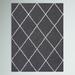 Black 24 x 1.77 in Area Rug - Mercury Row® Babich Geometric Gray/White Area Rug Polypropylene | 24 W x 1.77 D in | Wayfair