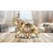 Bungalow Rose Thai Elephant w/ Tattoo Figurine Resin in Yellow | 6.5 H x 7 W x 3.5 D in | Wayfair 421E60CD24514D8EB110DF8407CC225E