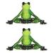Trinx 2 Piece Yoga Frog Figurine Set Resin in Gray/Green | 4.25 H x 6 W x 3 D in | Wayfair 4B36EE17A74142E98DCA7BA969ED5A10