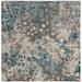 White 36 x 0.45 in Area Rug - Langley Street® Hertzler Abstract Gray/Light Blue Area Rug | 36 W x 0.45 D in | Wayfair