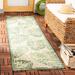 Green/White 27 x 0.25 in Area Rug - Bay Isle Home™ Lueck Floral Beige/Green Indoor/Outdoor Area Rug | 27 W x 0.25 D in | Wayfair