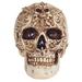 The Holiday Aisle® Skull w/ Etched Figurine Resin | 6 H x 7.5 W x 4.5 D in | Wayfair 8BE52BD458904982891C124D5650BCF0